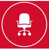 Icon-vector-drawing-of-office chair-representing-commercial-interiors